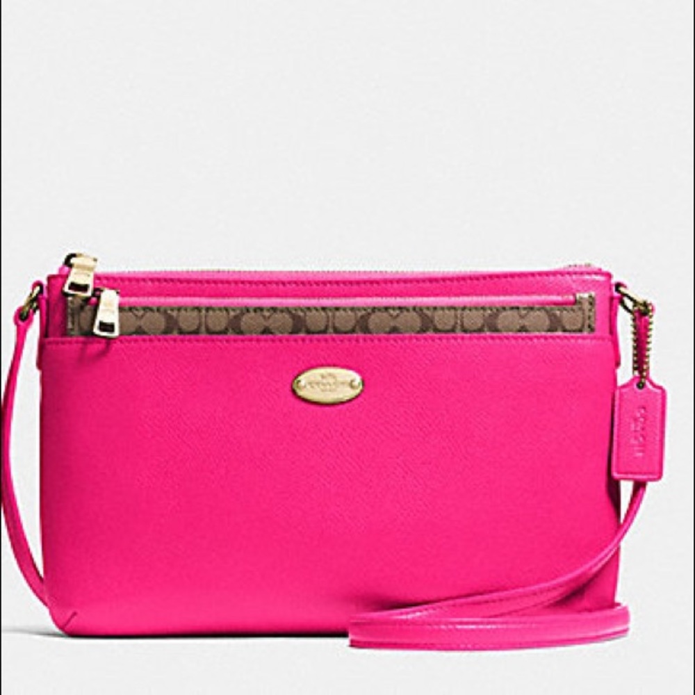 NWOT AUTHENTIC COACH 52881 East/West Crossbody